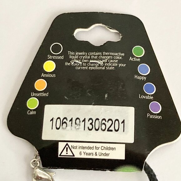 Vintage Mood Sea Turtle Pendant Necklace Liquid Crystal Thermochromic 80s 18" - Picture 3 of 8